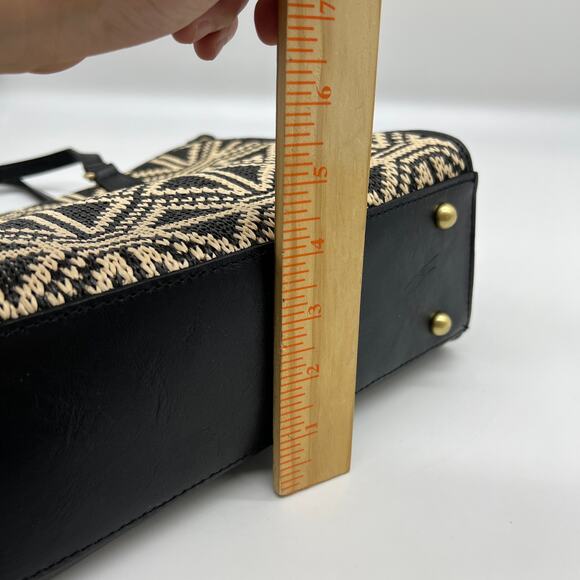 Patricia Nash Leather Ava Medium Tote with Crossbody Strap Tuareg Woven - Picture 9 of 16